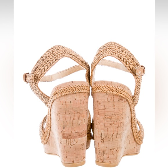Stuart Weitzman Cork Wedge Sandals - Picture 4 of 7